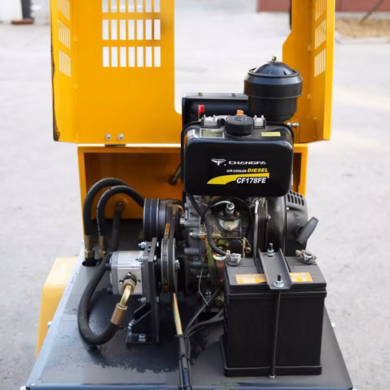Rolo compactador de tambor duplo a gasolina Rolo compactador de tambor simples